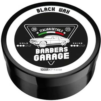 Barbers Garage Cera Colorante Nera per Capelli – Copertura Temporanea Capelli Bianchi – Effetto Naturale – Tenuta Media – Senza Residui – Styling Uomo Professionale