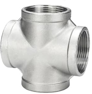Genérico Tubería de agua con rosca interna de cuatro vías de acero inoxidable 304 y accesorios de unión de calefacción, 4 puntos 6 poi 1/2(304,3/8)