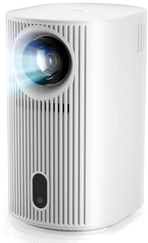 Mini Proyector Portátil - Putbecy Video proyector TV android11.0, 1080P Nativo Soporte 4K, 200 ANSI WiFi6 Bluetooth 5.4, Corrección Trapezoidal Automática, Rotación de Imagen 360°, para Cine Casa