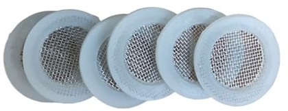 Joint de filtre de pommeau de douche, Lot de 20 rondelles de joint de filtre 1/2'' et 3/4'' noir et blanc(1-2inch White)