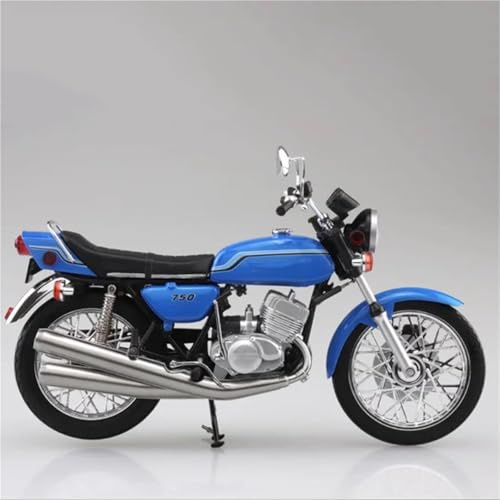 HFMXZHI Modèle réduit de Moto Décoration De Collection 1/12 pour Kawasaki 750SS Mach IV Modèle Moto en Alliage, Cadeau(Turquesa)