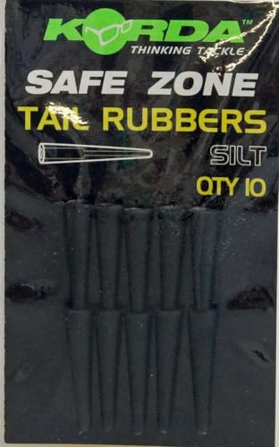 KORDA Safe Zone Tail Rubbers – Stromlinienförmige Gummimanschetten für Karpfenmontagen, reduzieren Verhedderungen, 10 Stück
