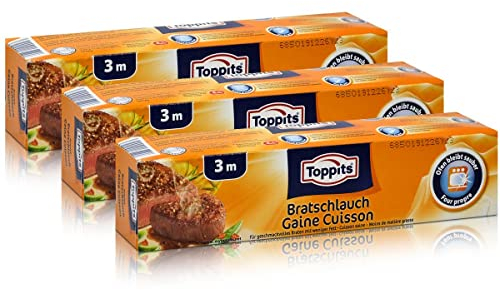 3x Toppits Aroma Bratschlauch 3 m - Ofen bleibt sauber
