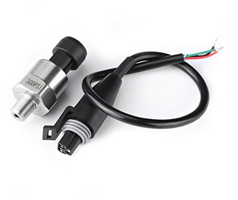 Sensore di pressione auto in acciaio inox per aria olio acqua carburante con 5 V DC e filettatura NPT 1/8 pollici