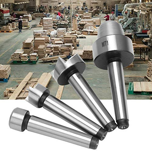 Hyuduo Home Juego de 4 Piezas de Torno para Madera, Herramienta de Torneado MT1, Dedal de Carpintería en Acero, Tornos de Carpintería y Metal