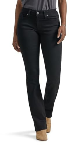Lee Women's Legendary Mid Rise Bootcut Jean Black 4