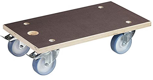 WAGNER Carrello da trasporto MM 1109 I 57,5 x 30 cm - per scatole, elettrodomestici e mobili carichi I portata 500 kg Iimpugnatura incassata I superficie antiscivolo I certificato FSC® - 20134101