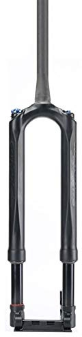 VPPV Forcella Ammortizzata MTB 27,5/29 Pollici, Fibra Carbonio 1-1/2 Bicicletta Discesa Ammortizzatore per DH/AM 120 mm Viaggio (Colore : Black, Size : 29inch)