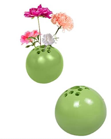 Handgefertigte Vase Aus Harz, Blumenstein, Tischdekoration, Bunte Perforierte Vase, kreativ Mini-Vase, Kunstharz Rund Miniaturvase, Moderne Tischvase für Zuhause Geschenk Für Mama (J)