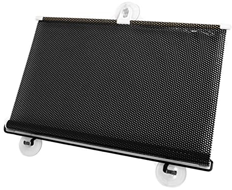 TemporäRe Jalousien Automatisch einziehbarer Auto-Sonnenschutz Verdunkelungsrollo mit Saugnäpfen,Sonnenschutz Balkon Fenster Heimgebrauch Badezimmer,Abnehmbar Reisevorhang,Ohne Bohren (68x125cm)