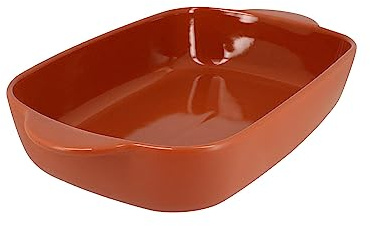 MENASTYL - Plat à four octave rectangle 33x20cm 2.2l en grès terracotta - 3356136