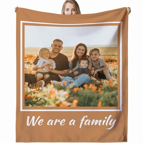 VICVIK Personalisierte Decke,Decke mit Foto Personalisiert Decke mit Foto, Fotodecke mit Eigenem Decke Selbst Gestalten Foto,Personalisierte Geschenke fur Freundin,Mama,Papa