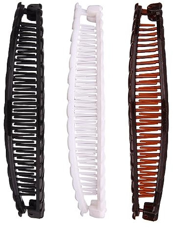 Banana Clip,4 pinzas para el cabello de plátano, accesorios para el cabello de cola de pez,peines grandes vintage de plátano,Clip de cola de caballo,peine de cola de pez,Para mujeres y niñas