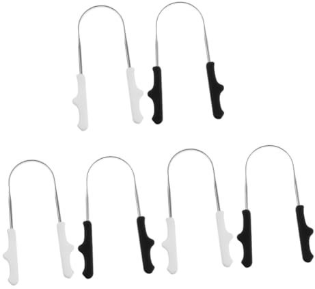 Gatuida 6pezzi Nettalingua Inossidabile Con Manico Ergonomico Strumento Di Pulizia Della Lingua Per Adulti e Leggero e Facile Da Trasportare