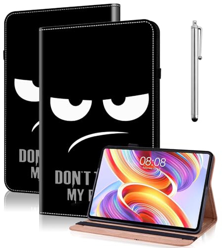 TUOLISG Hülle für Kindle Fire HD 8 & 8 Plus Tablet (12/10th Gen,2022/2020 Release) 8 PU Leder Slim Brieftasche Hülle mit Ständer KartenfachSchutzhülle Tasche - Nicht anfassen
