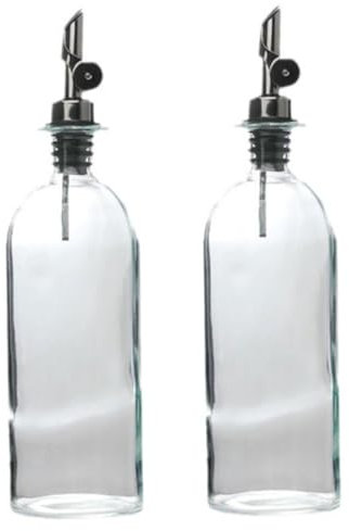 GRADENEVE 2stücke Ölspender Flasche Transparente Essig Ölbehälter Für Küche Tropffreies Design Für Sojasauce Und Gewürze