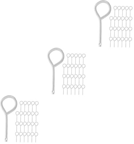 Angoily 150 Pz Set chiusura estintore spillo macchina elettrico cricchetto perno di estrazione dell'estintore perni di bloccaggio per estintori perno dell'estintore Acciaio inossidabile