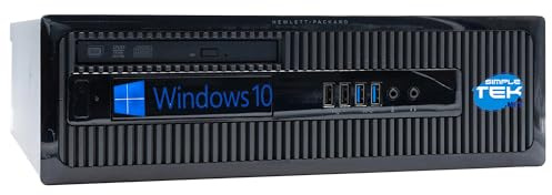 SIMPLETEK - Desktop Computer SFF Desktop PC i7 | Windows 10 Pro | 4GB RAM | 480GB SSD | DVD-RW CD | RS232 (Refurbished)