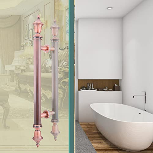 Ensemble de poignées de porte de grange pour portes coulissantes en verre de douche extra longues 61 cm, 76,2 cm, 101,6 cm, portes d'entrée et d'extérieur