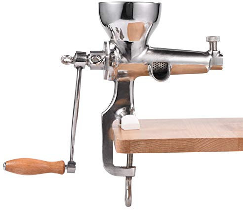 Exprimidor de hierba de trigo, exprimidor manual de acero inoxidable de hierba de trigo y verde hoja, exprimidor de prensa en frío fácil de limpiar para escritorio