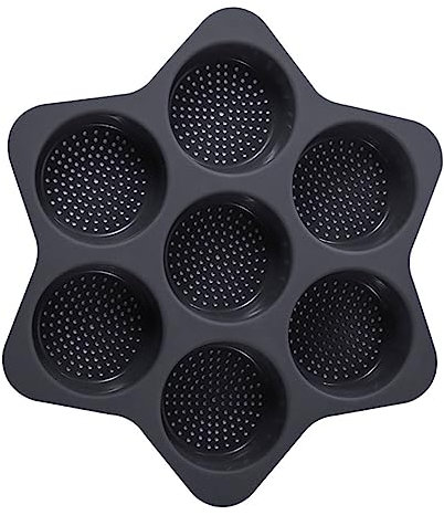 Cabilock Molde De Pan De Múltiples Rejillas Molde De Silicona Para Hamburguesas Reutilizable Antiadherente Herramienta Para Pastelería