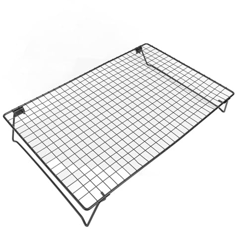 Locadence Cooling Rack, Foldable Baking Cooking Cooling Racks, Multifunctional Cookie Cooling Wire Rack, Carbon Steel Wire Cookie Rack for Cooking, Roasting, Drying, Grilling