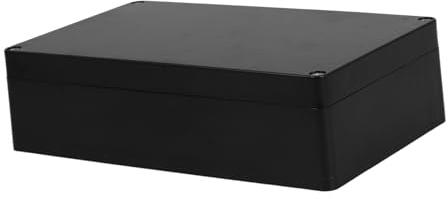 ABOOFAN Boîte de Jonction Électrique Extérieure Étanche Noire en Plastique 200x120x55 Mm Couvercle, Boîte de Prise Polyvalente pour Câblage Industriel et Installation Électrique