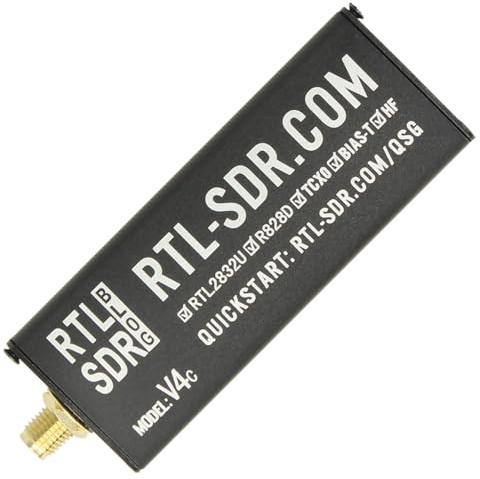 RTL-SDR Blog V4 R828D RTL2832U 1PPM TCXO SMA Software Defined Radio (nur Dongle) (USB-C)