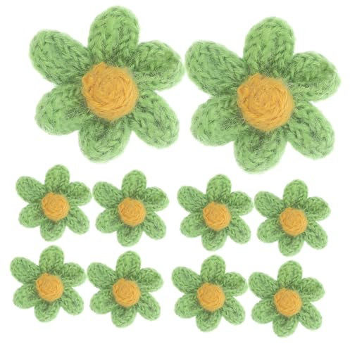 OSALADI 10stücke Blumenform Nähen Patches Für Kleidung Und Jeans Diy Reparaturflicken Aus Garn Für Taschen Bücher Rucksäcke Und Mehr Dekorative Flicken Für Hüte Und Accessoires
