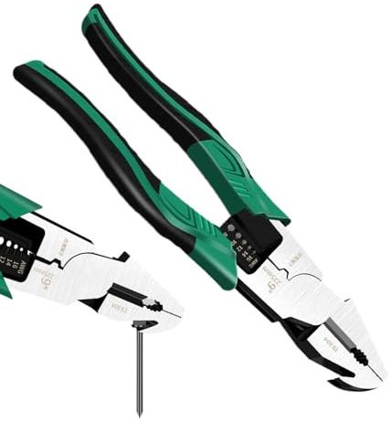 Pinza tagliafili – Rimozione crimpatrice, pinza da taglio, pinza spellafili per riparazione recinzione, installazione elettrica fai da te
