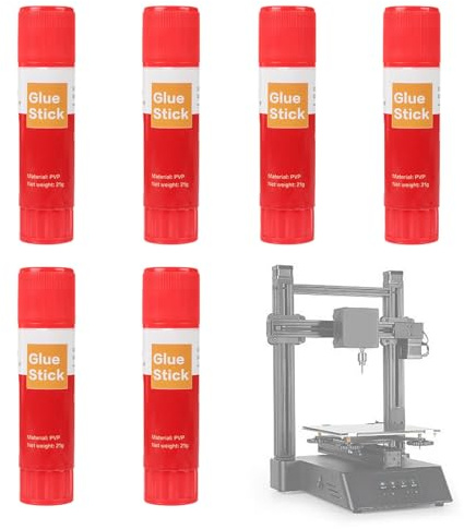 3D Drucker Kleber - 3D Drucker Klebestift Für Heizbett 6 Stück | Feste Verziehen Reduziert Für Bauplatte Haftung