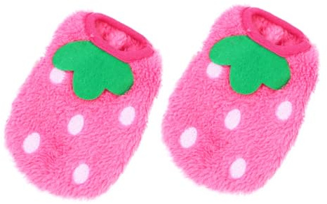 Toyvian 2stücke Kaninchenkleidung Für Winter Dekoratives Chihuahua-kostüm Niedliche Hasen-Kleidung Atmungsaktive Futter Erdbeermuster-Design Haustierbedarf