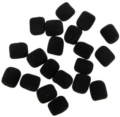 PRETYZOOM 20pcs Spray Cotton for Microphone Sponge Covers Practical Sponge Mic Protectors for Podcast Microphone Use