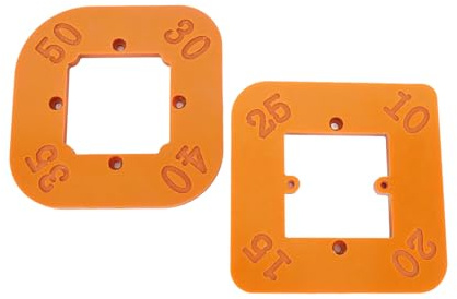Aolidsive Gabarit de Gabarit à Rayon d'angle Rond, Plastique Technique, 4 Options de Rayon, adapté aux Projets de Menuiserie et aux Artisans