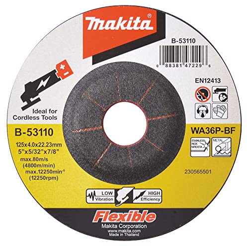 MEULE À ÉBARBER SOUPLE MAKITA Ø 125 MM - B-53110