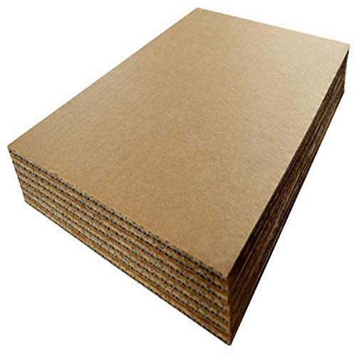 1190mm x 775mm Double Wall Cardboard Corrugated Sheets Pads Art Craft Board (50)