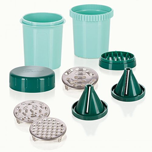 Genius Twistjetti | grün | Handmühle | Spiral-Schneider | NEU