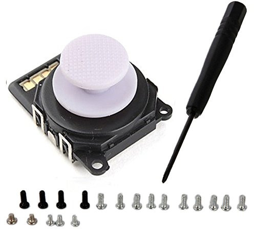 Morado botón analógico 3d Joystick stick Rocker con tapa para Sony PSP 2000 2001 + 19 tornillos + herramienta