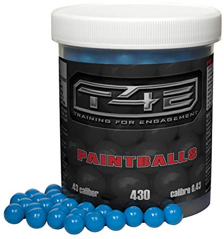 Umarex T4E Premium .43 Caliber Paintballs, Blue, 430 Count