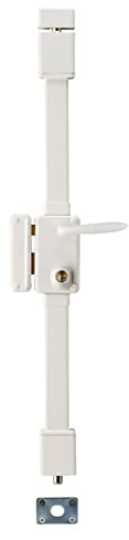 THIRARD - Serrure en Applique Beluga à Fouillot pour Porte d'Entrée - Gauche - 3 Points - Porte de 1,65 à 2,25 m - Transit2 Ø23 mm - Axe 45 mm - Blanc - 4 Clés - Mécanisme Sécurisé