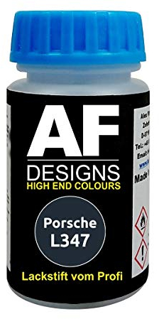 Alex Flittner Designs Lackstift für Porsche L347 Dunkelblau schnelltrocknend Tupflack Autolack