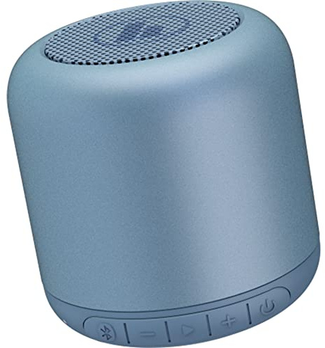 Hama 188213 Drum 2.0 Mobiler Bluetooth-Lautsprecher, 3,5 W, Hellblau, 7 x 6,3 x 6,3 cm