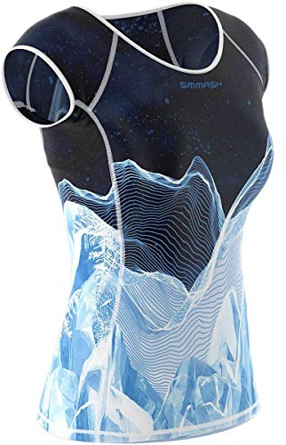 SMMASH Camicia Funzionale Camicia da Donna A Compressione Camicia Sportiva A Manica Corta Traspirante con Tecnologia Seconda Pelle Fitness Top Outdoor