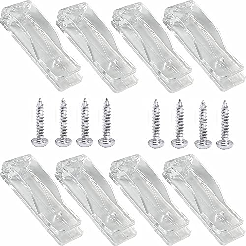 APUXON 8 Stück Rollo-Kettenhalter und Schnurführungshaken P Clip für Rollos, Schnurschlaufe und Perlenkettenspannvorrichtung