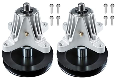 Dibanyou 2 Stück Spindeldeck-Montage mit Riemenscheibe für Cub Cadet MTD Troy Bilt 618-06978 918-06978 137,2 cm Deck-Rasenmäher