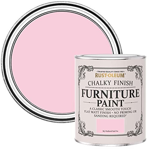 Rust-Oleum Shabby Chic rosa Vintage Kreidefarbe für Möbel, wasserbasiert, geruchsarm - Süßer Traum 750ML