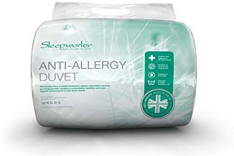 Sleepworks 2.5 Tog King Bed Size Breathable Ultra Lightweight Anti Allergy Hollowfibre Summer Duvet Quilt, Soft Touch Fabric, Made In The UK (225cm x 220cm) By Littens