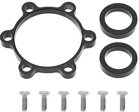 ECSiNG 1 Set Front Bike Booster Hub Adapter Replacement with Hub Washers Screws Front Bicycle Boost Hub Conversion Adapter Accessories Black