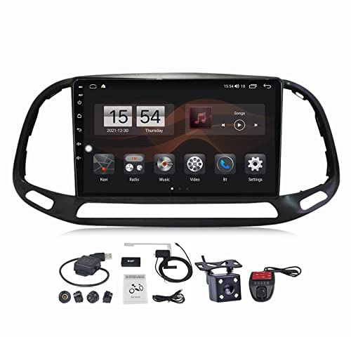 VOLEMI Autoradio 2 DIN Radio Bluetooth Auto 9 Pollici Touchscreen per Fiat Doblo 2015-2019 con FM AM RDS Dab+ Radio SWC Telecomando + Telecamera Posteriore Support Carplay Android Auto (Size : M150S)