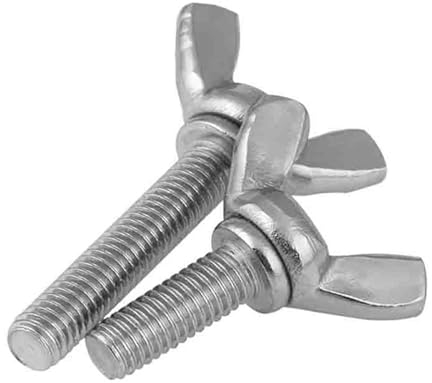 3 Stück M8 304 Edelstahlschraube handfest anziehen Flügelschraube Handdrehschrauben (Color : 20 mm, Size : M8)